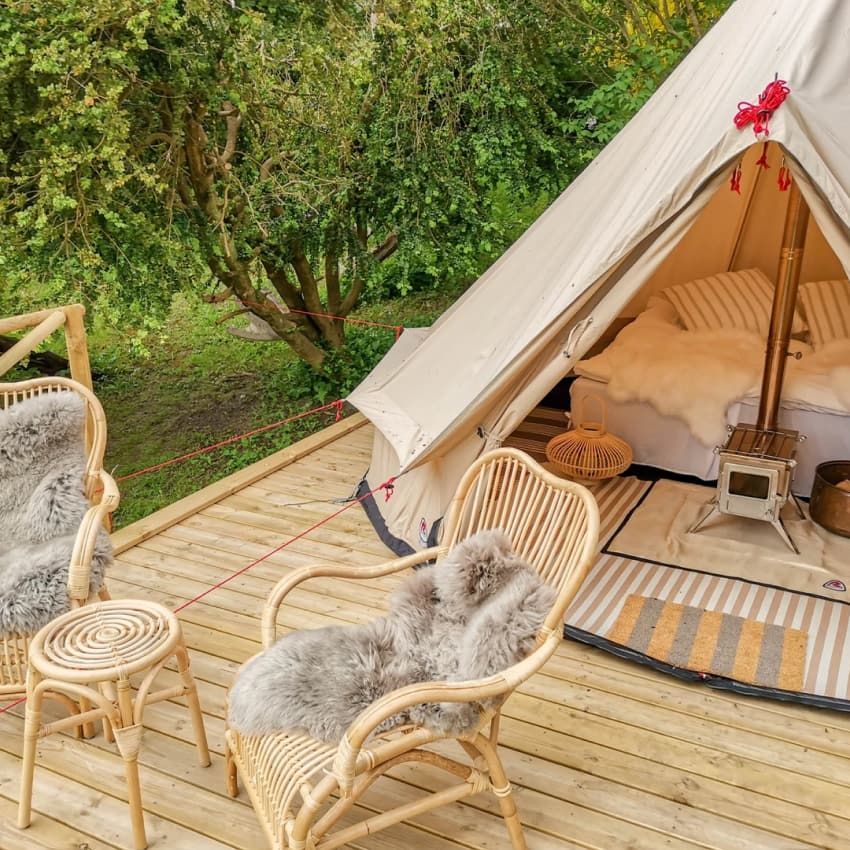 Glampingophold hos Villa Skovly